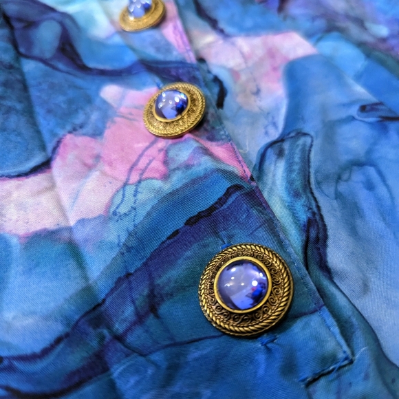 *SOLD ON DIFF PLATFORM* Vintage 80s Abstract Print Romper - Picture 5 of 5